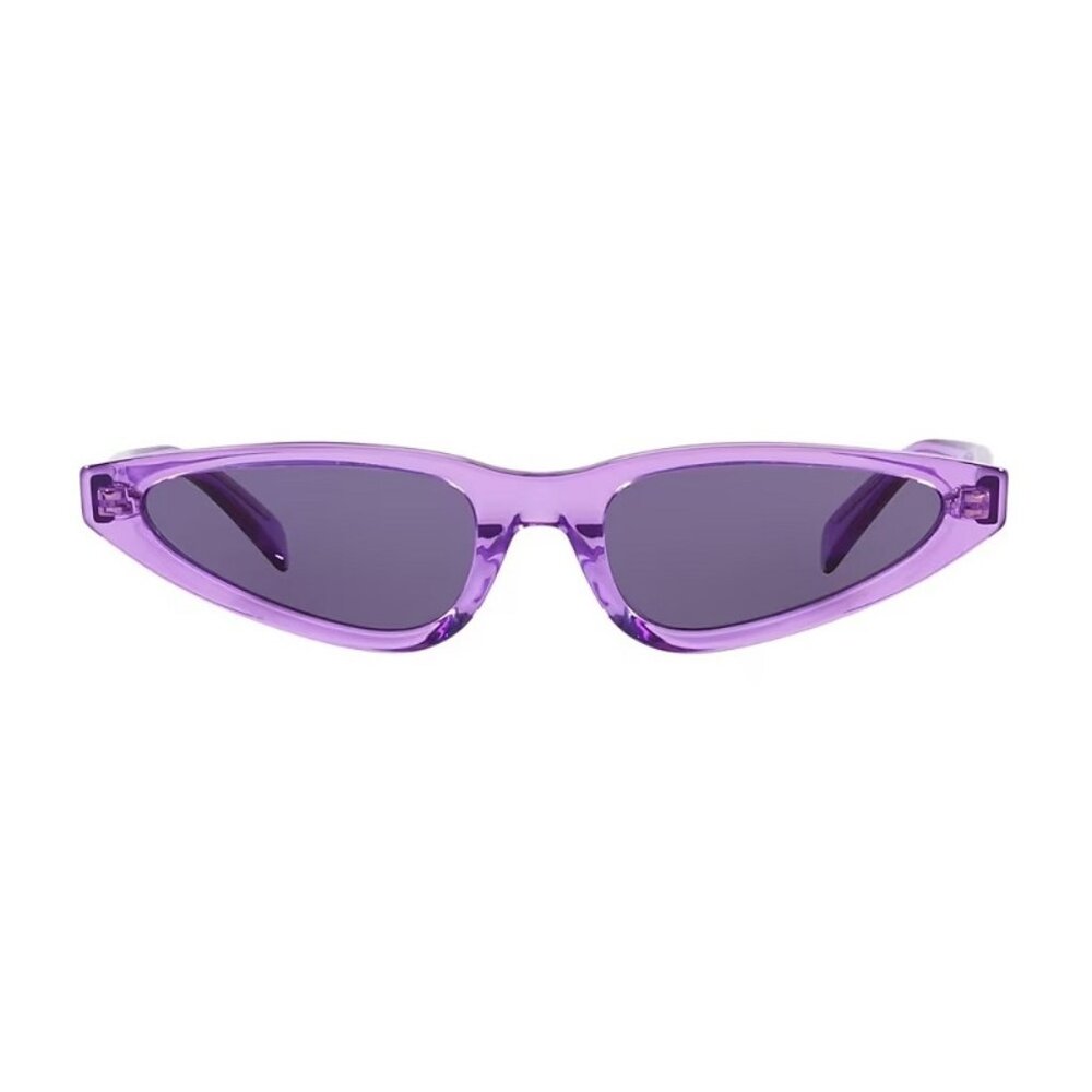 NEW CELINE WOMEN SUNGLASSES, CELINE CL40231I 81Y Transparent Lilac/Violet - Picture 3 of 4
